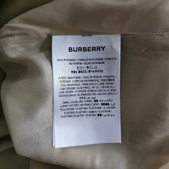 New Burberry Knot Detail Nova Check Driftwood Pattern Pencil Skirt NWT 0 US/2 UK - Picture 13 of 15